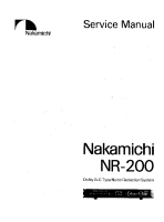 Nakamichi NR-200-Service-Manual